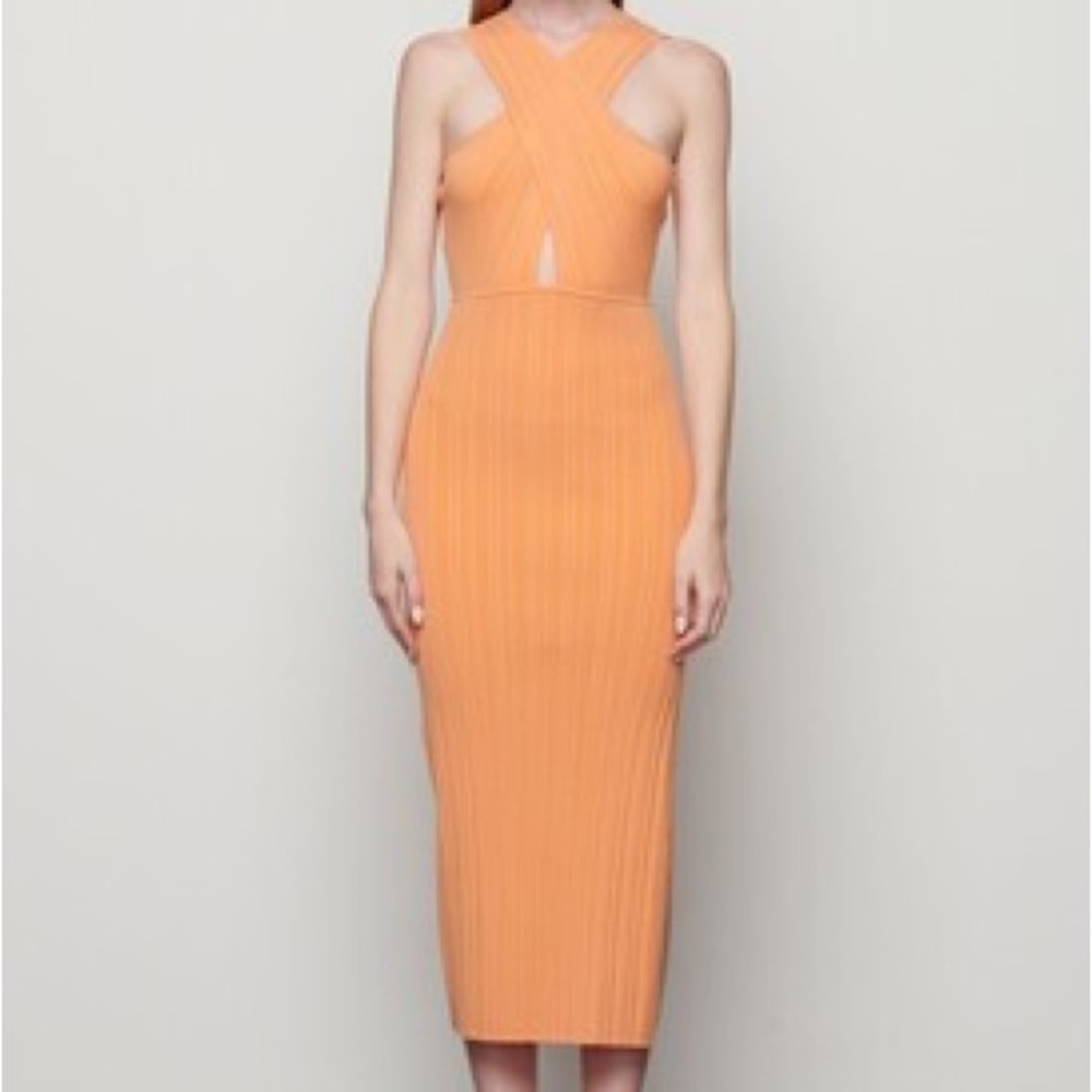 Bailey 44 Eunice Halter Dress in Cantaloupe